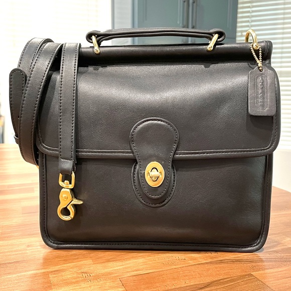Vintage COACH Willis Bag, Black No. 9927 - Picture 15 of 16